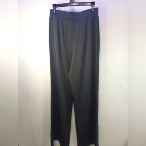 The Modern Abstract wide leg high waist gray pants pull on pant size medium